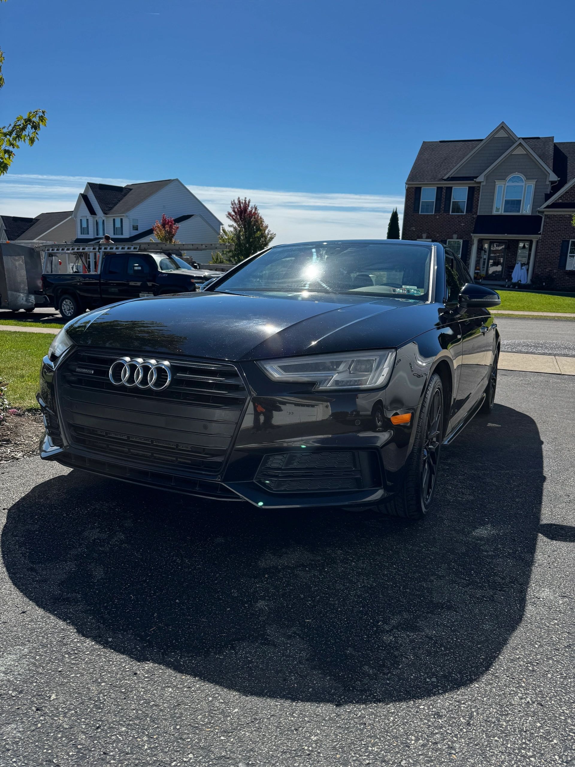 Obsidian Detailing — black Audi exterior front detail