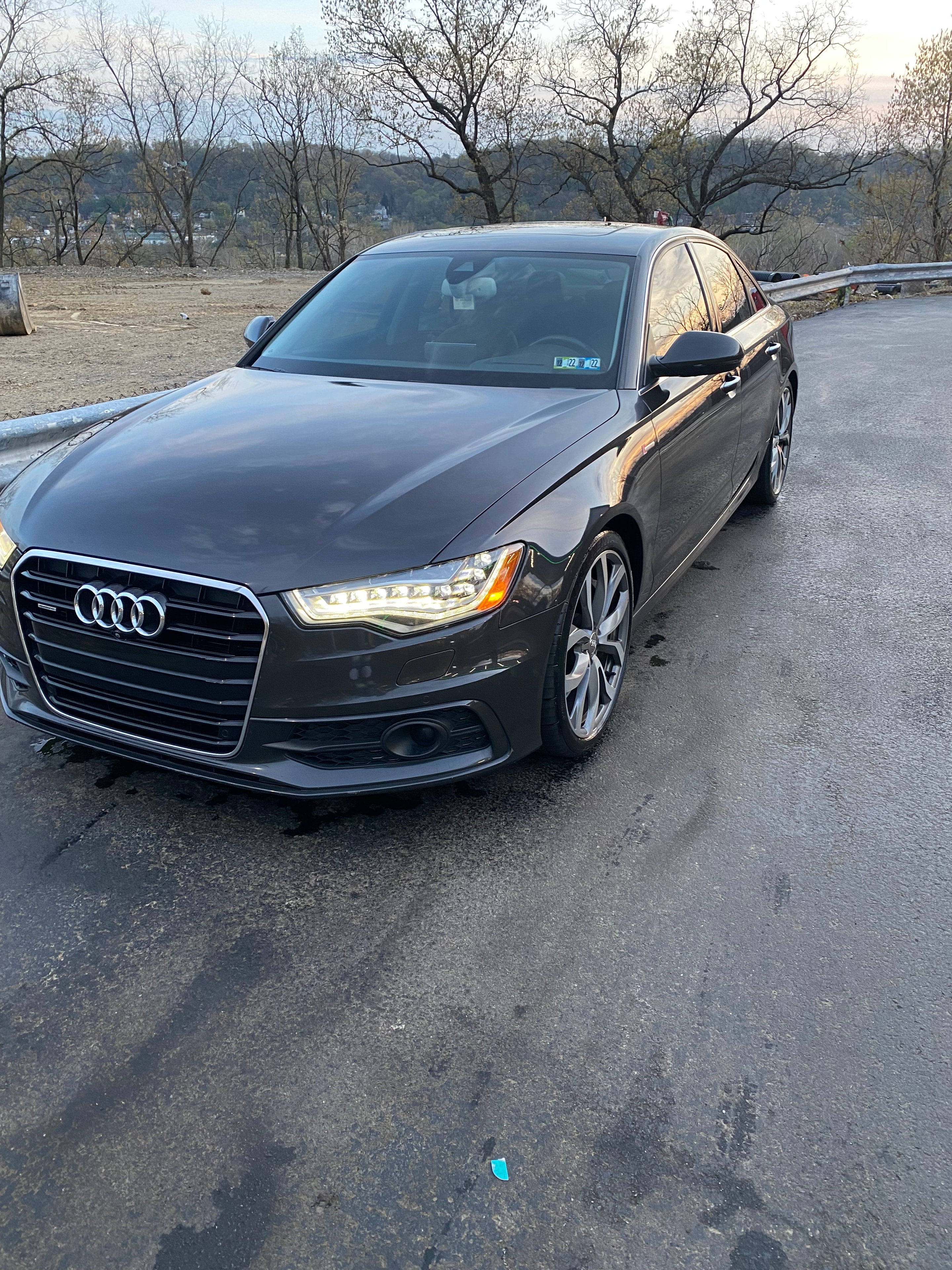 Obsidian Detailing — black Audi exterior front angle detail