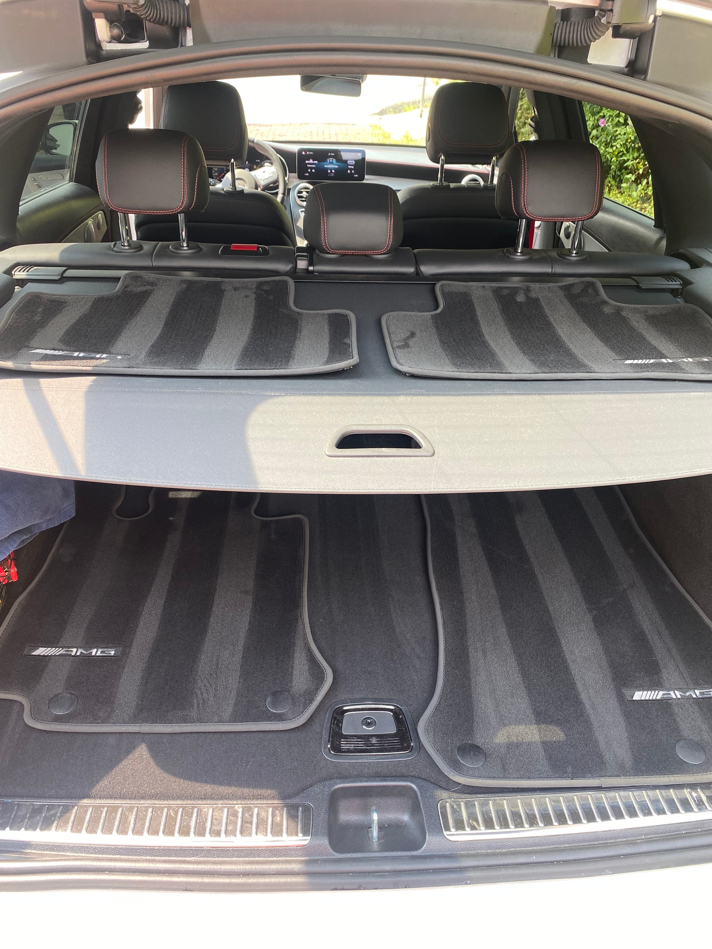 Obsidian Detailing — Mercedes-AMG cargo area and folded rear seats